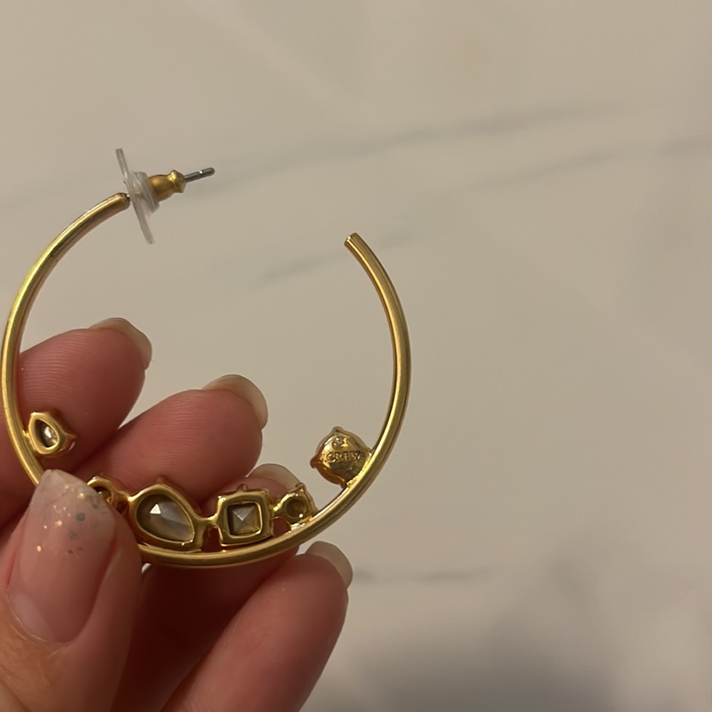 JCrew Gold Hoops - Picture 2 of 3